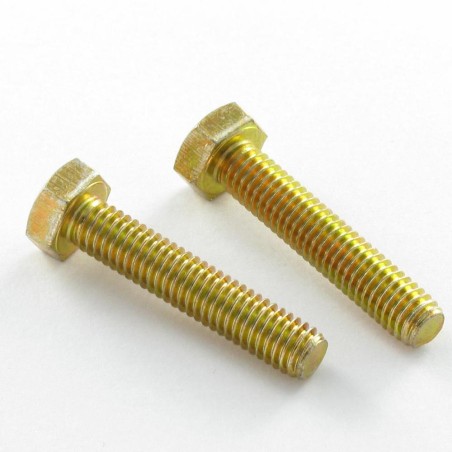 1 x Machine Screw Hexagonal Head M10X50 Class 6.8 Yellow Zinc