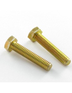 Machine Screw Hexagonal Head M20X60 Class 6.8 Yellow Zinc