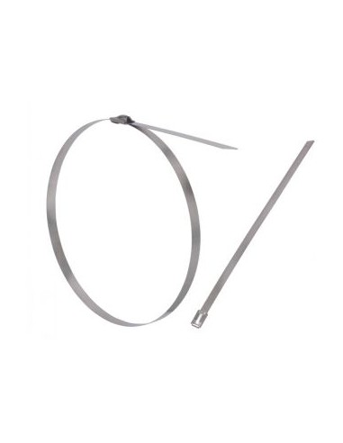 1 x Hose clamp extra flat 4.6X370 Stainless...