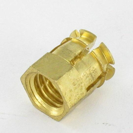1 x Self Tapping Insert Brass 10X13 M8 Without BALL