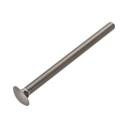 1 x Carriage Bolt Stainless Steel A2 M10X110 Full Thread