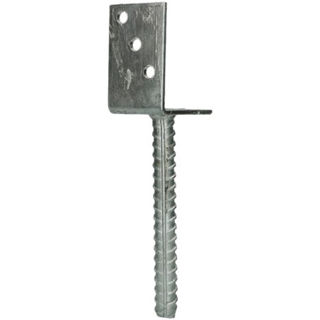 1 x Pfostensockel form L 60X100X80 Zinc Plated