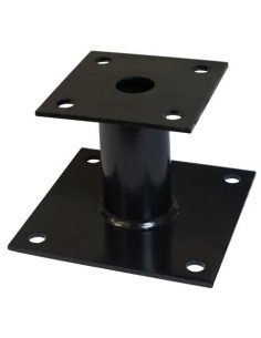 Pfostensockel fixed 140X140 Hot Dip Galvanized Black