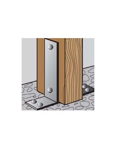 Pfostensockel form U 71X50X200 Hot Dip Galvanized 2