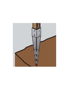 Pfostensockel SHARP 91X750 Hot Dip Galvanized 2