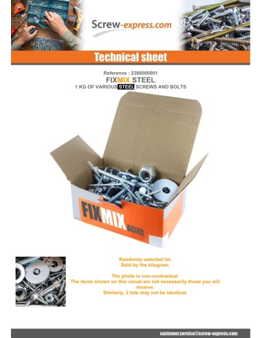 1 x Kilogram Of SCREWS MISCELLANEOUS In Steel...