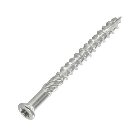 1 x Decking Screw TEKOR Pan Countersunk Head T15 4X50 cut Type 17 Drilling Point Stainless Steel Stainless Steel C1 AISI