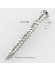 Decking Screw TEKOR Pan Countersunk Head T25 5X50 cut... 2