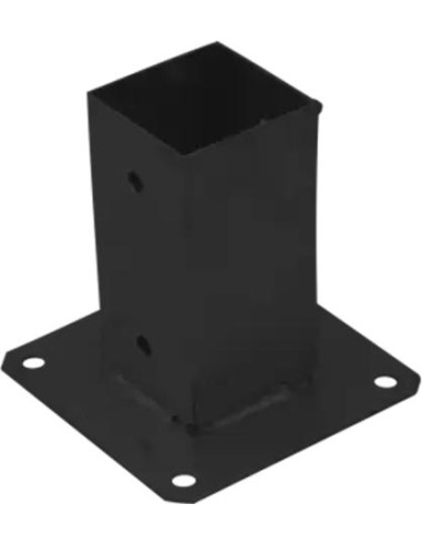 1 x Pfostensockel to to bolt 70X70 Black