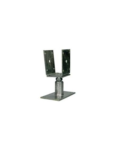 1 x Pfostensockel adjustable 80X160 Hot Dip...