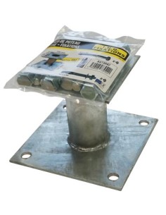 Pfostensockel fixed With FIXINGS 140X140 Hot Dip Galvanized