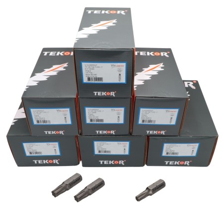 1 x TEKOR PACK PRO 1200 Screw Countersunk Head With Serration Torx Carpenter Zinc Plated