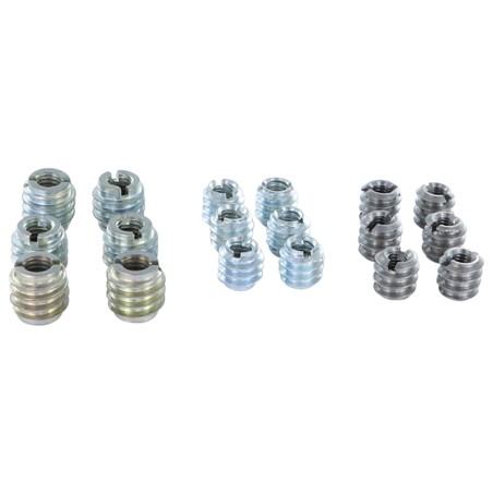 1 x Pack of 18 Self Tapping Insert Slotted Steel M6 M7 M8