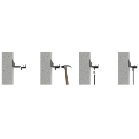 1 x Clip for beam fixing Phosphated Plain Thickness to be fixed (mm) 14 to 20 + Screw M6