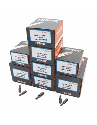 1 x TEKOR PACK PRO 1800 Screw Countersunk Head...