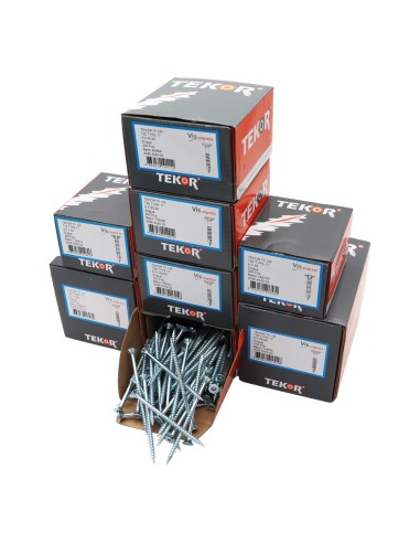 1 x TEKOR PACK PRO 1200 Screw Countersunk Head...