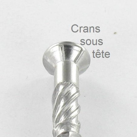 1 x Decking Screw TEKOR Countersunk Head With Serration T20 4.5X50 cut Type 17 Drilling Point Stainless Steel A2