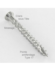 Decking Screw TEKOR Pan Countersunk Head T15 4X50 cut... 2