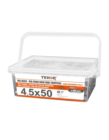 1 x Bucket of 385 Decking Screw TEKOR 4.5X50...