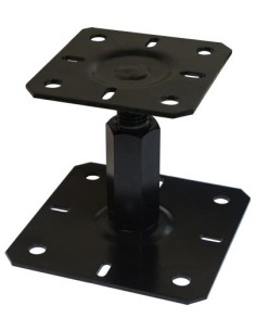 Pfostensockel Adjustment 130X130 M20 Black