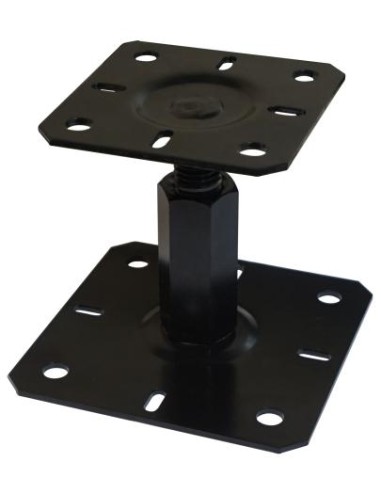 1 x Pfostensockel Adjustment 130X130 M20 Black