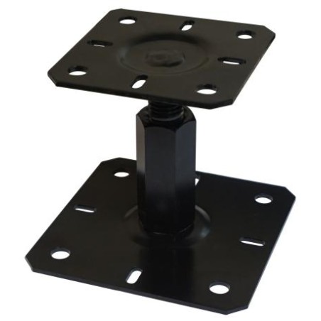 1 x Pfostensockel Adjustment 130X130 M20 Black