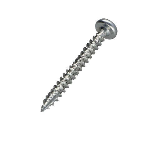1 x Chipboard Screw Tekor Round Head T20 4X35 Full Thread cut Type 17 Drilling Point Zinc Plated