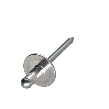 1 x Blind rivets Aluminium Stahlgewinde 4X10 Large Head Multigrip