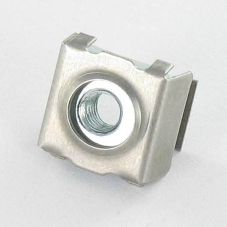 1 x Caged Nut Stainless Steel Zinc Plated C4806C M6 Thickness Material 2.6 to 3.5