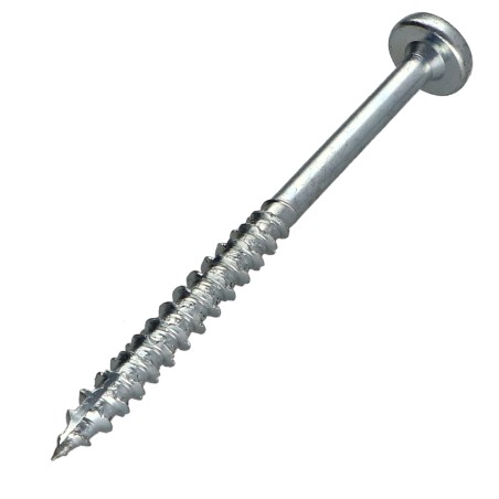 1 x Chipboard Screw Tekor Round Head T30 6X80 Partial Thread cut Type 17 Drilling Point Zinc Plated
