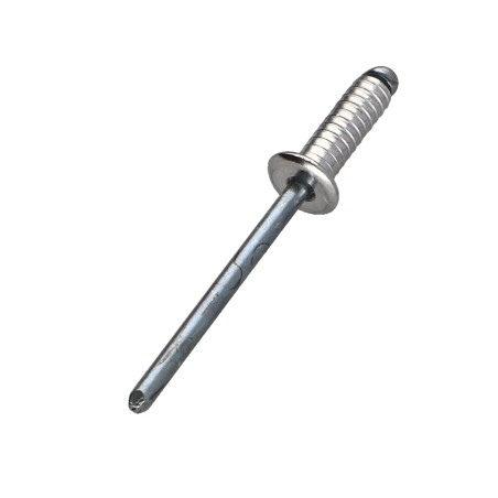 1 x Rivet Groove Aluminum Steel rod 4X12 Flat Head