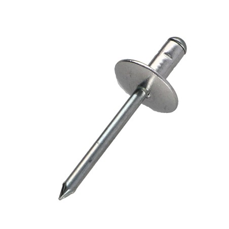 1 x Blind rivets Aluminium Stahlgewinde 4.8X17 Large Head Multigrip