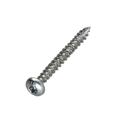1 x Chipboard Screw Tekor Round Head T20 4.5X40 Full Thread cut Type 17 Drilling Point Zinc Plated