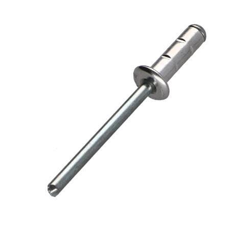 1 x Blind rivets Aluminium Stahlgewinde 4.8X25 Head PLA Multigrip