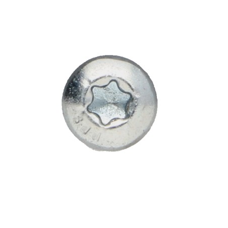 1 x Chipboard Screw Tekor Round Head T25 5X50 Full Thread cut Type 17 Drilling Point Zinc Plated