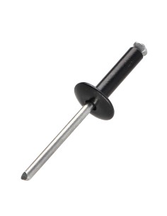 Peel Rivet GOSTAR Aluminum Steel Rod Large Head 4X10 Black 2