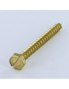 Coach Screws/Hexagonal Head Wood Brass 6X60 THREAD TOTAL...