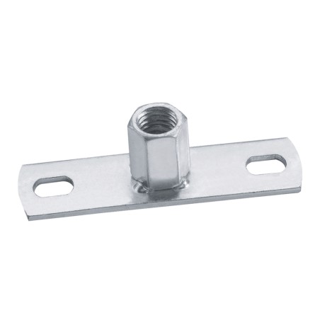 1 x Fastening plate With Hexagonal nut M8 Zinc Plated