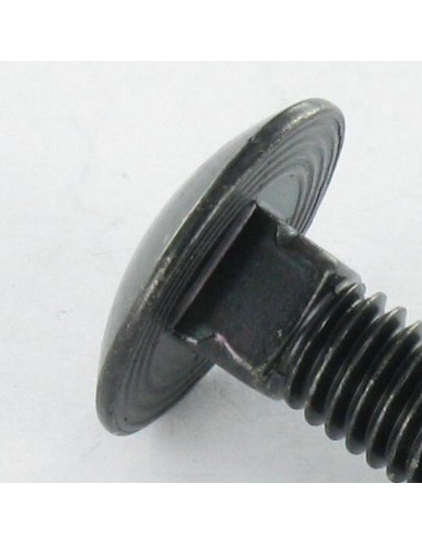 1 x Carriage Bolt M8X140 Full Thread Black Zinc...