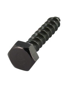 Coach Screws/Hexagonal Head Wood 6X50 Black Zinc Plated