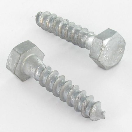 1 x Coach Screws/Hexagonal Head Wood 12X170 Hot Dip Galvanized