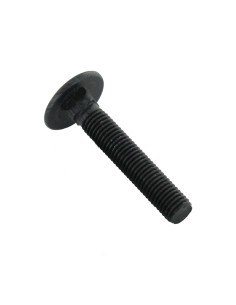 Carriage Bolt M8X110 Full Thread Black Zinc Plated