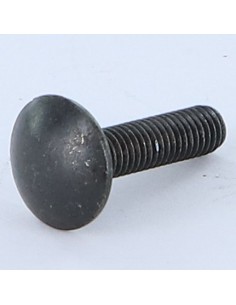Carriage Bolt M6X20 Full Thread Black Zinc Plated