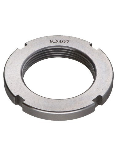 1 x Slotted nut KM Zinc Plated M10 Pitch 75