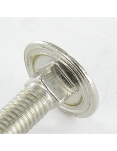 Carriage Bolt M5X25 Full Thread Nickel Plated 2