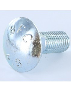 Carriage Bolt M16X50 Full Thread Class 8.8 Zinc Plated