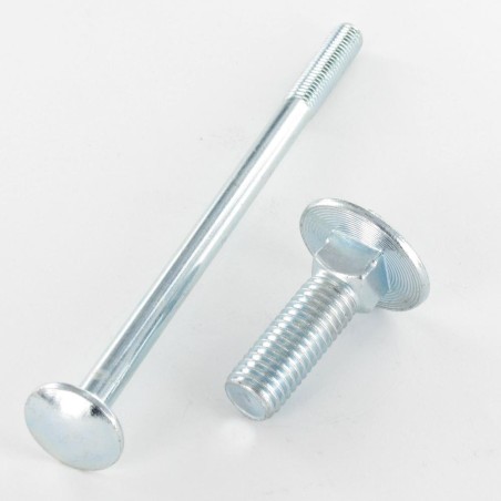 1 x Carriage Bolt M12X136 Thread Length: 16 Square 16X16X4 Zinc Plated