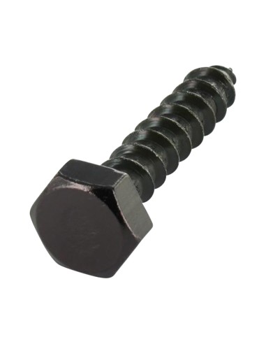 1 x Coach Screws/Hexagonal Head Wood 8X70 Black...