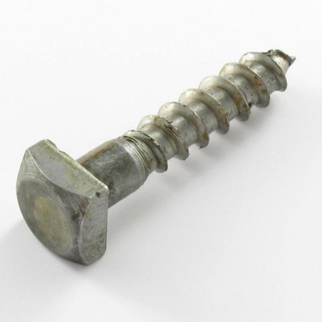 200 x Coach Screw 7X35 Head Square 11X11X5 Steel
