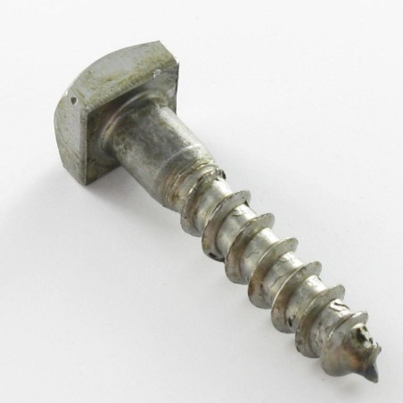 200 x Coach Screw 7X35 Head Square 11X11X5 Steel